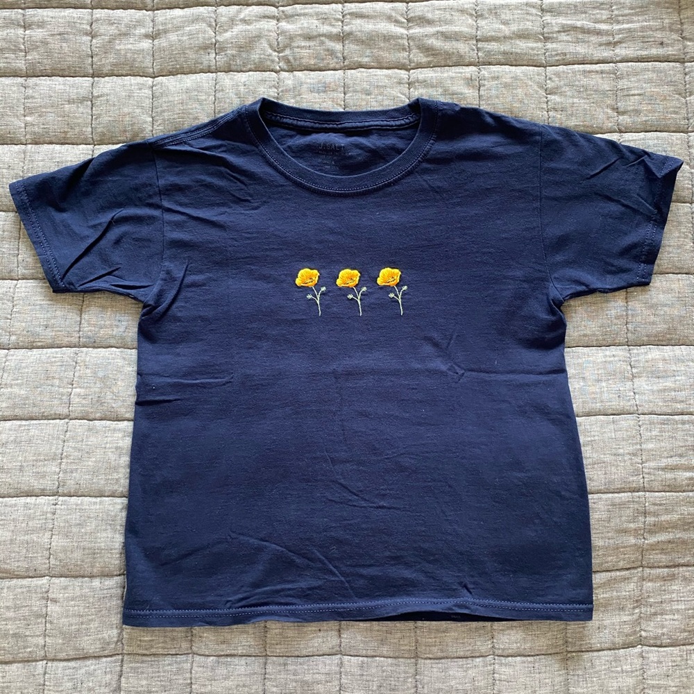 BRANDY MELVILLE, john galt Poppy Tshirt